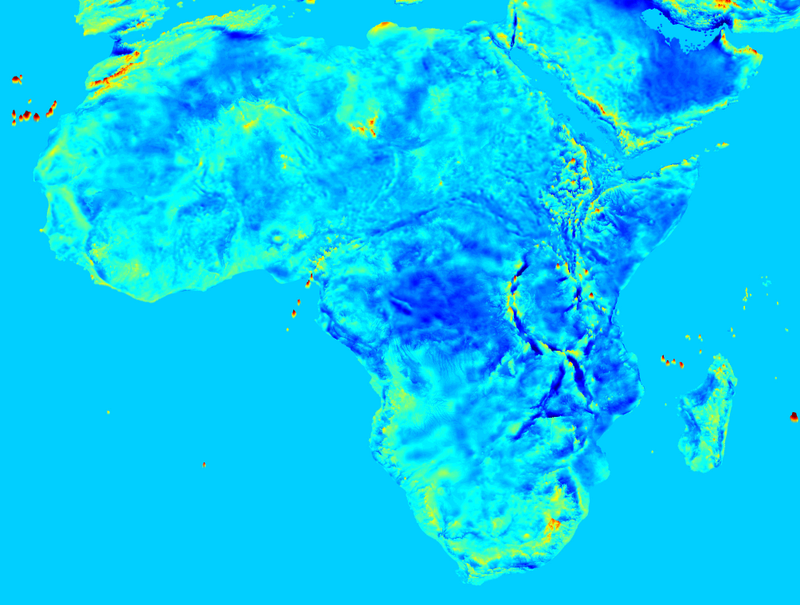Illustration for article titled New high-res maps of Earth’s surprisingly inconsistent gravity field